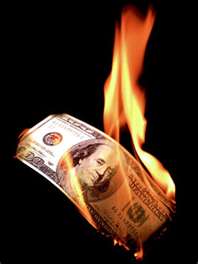 Money burning