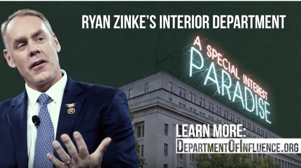 Zinke's Department of Influence
